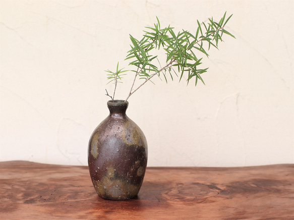 備前焼 花入 h2-113 一輪挿し・花瓶・花器 宗兵衛窯 古川宗之輔 通販