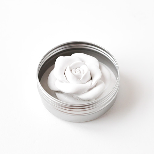 バラのアロマストーン 缶 電気や火を使わない環境にやさしいアロマ