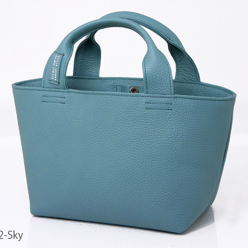 エレガントな厚シボレザー>男女兼用タウンユース向け超軽量ミニトート