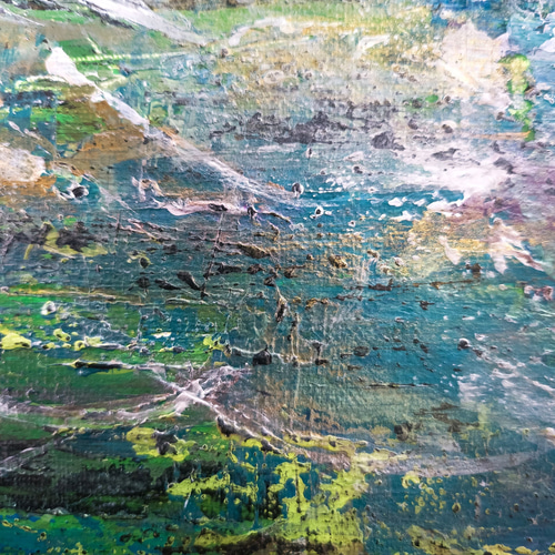 ループNo2.躍- 抽象画 46×38㎝ F8 原画1点のみ インテリア おしゃれ