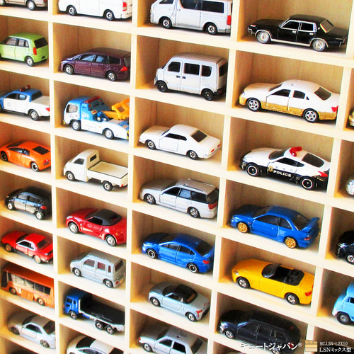 トミカ40台・ロングトミカ20台 収納ケース アクリル障子なし 日本