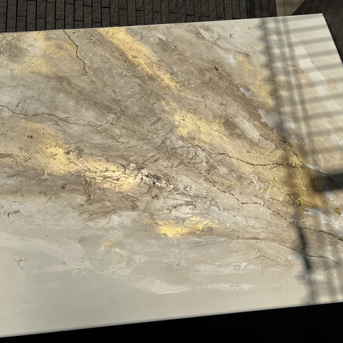 琥珀 -Kohaku- 】 大きめ/和風/禅/絵画/アート/抽象画/ニュアンス