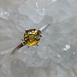 ☆SO☆スフェーンリングB～ゴールデン系（0.74ct） 指輪・リング らん