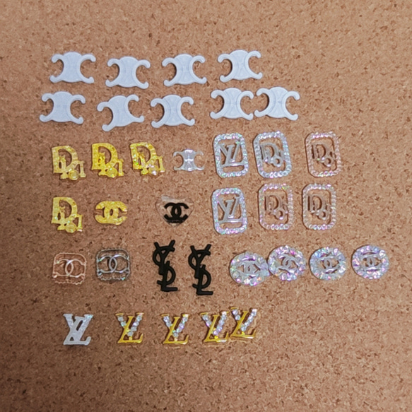 ネイルパーツ デコパーツ ブランド ロゴ デコパーツ たう 通販