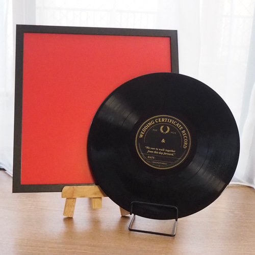 レコード結婚証明書⌇基本セット⌇当店BROOオリジナル思い出の音楽を
