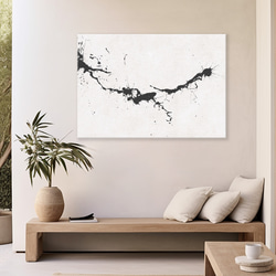 和モダン キャンバスアートパネル_ 洒落（色選べる）japandi