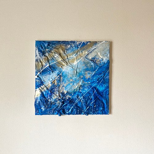 Dive/ 抽象画 (S4) /アート/インテリア/モダン/現代アート/ゴールド