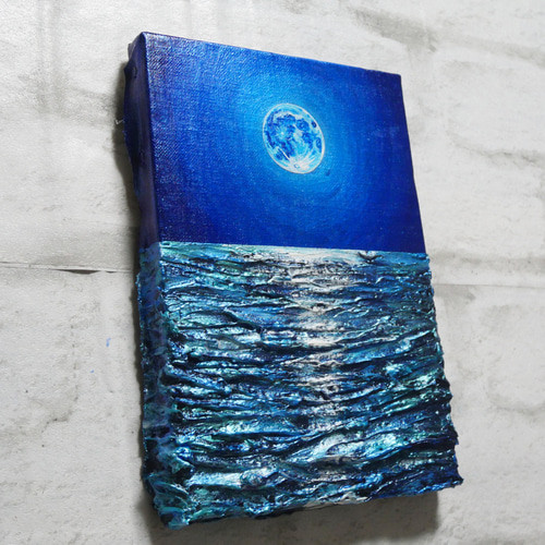 油絵 油彩 油彩画 絵 絵画 SM号【スーパーブルームーン 】 絵画 HR