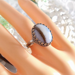 アーティストの石・・コモンオパールring（アンティークSC・SV925に