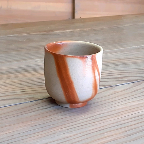備前焼 緋襷長湯呑み 湯呑み 高志窯製陶所 通販 7985968｜Creema