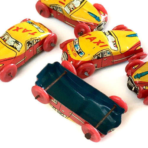 ブリキ製タクシー（車）のおもちゃ 昭和レトロ玩具｜デッドストック
