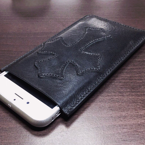 最高級革使用！総手縫 xyzオリジナル iPhone用ケース レザー