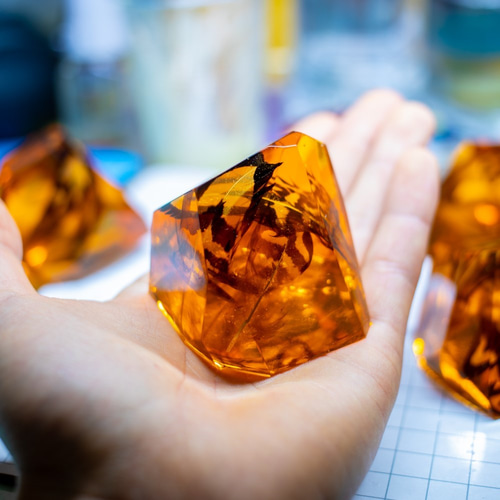 人工琥珀【鳥の羽Ver】artificial amber 立体・オブジェ ニケルxp 通販