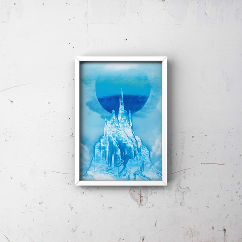 氷の城」風景画 絵画 AKI SPRAY PAINT 通販 6841947｜Creema(クリーマ
