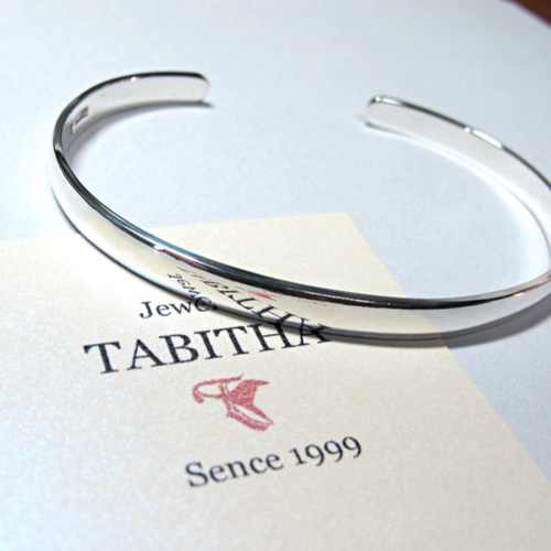 シルバー950 プレーンバングル☆シンプルな正統派バングル