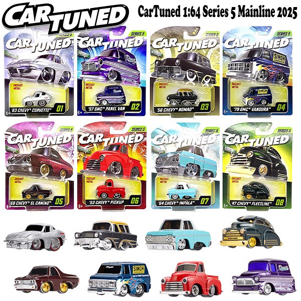 CarTuned 1:64 Diecast Vehicles Series 5【カートゥーンド】ミニカー