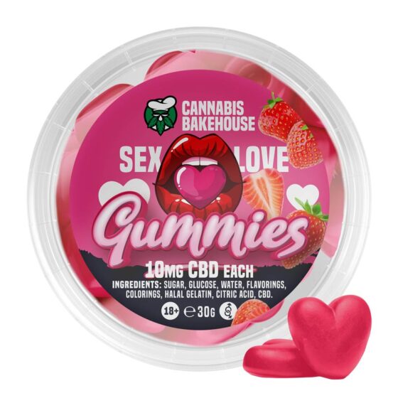 CBD Sex/Love Gummies - Hearts - Cannabis Bakehouse