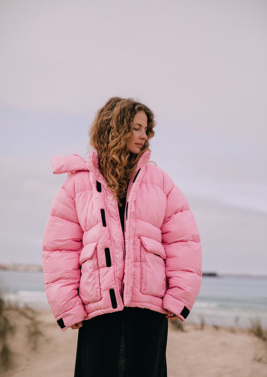 Pink short matte puffer Limited Edition