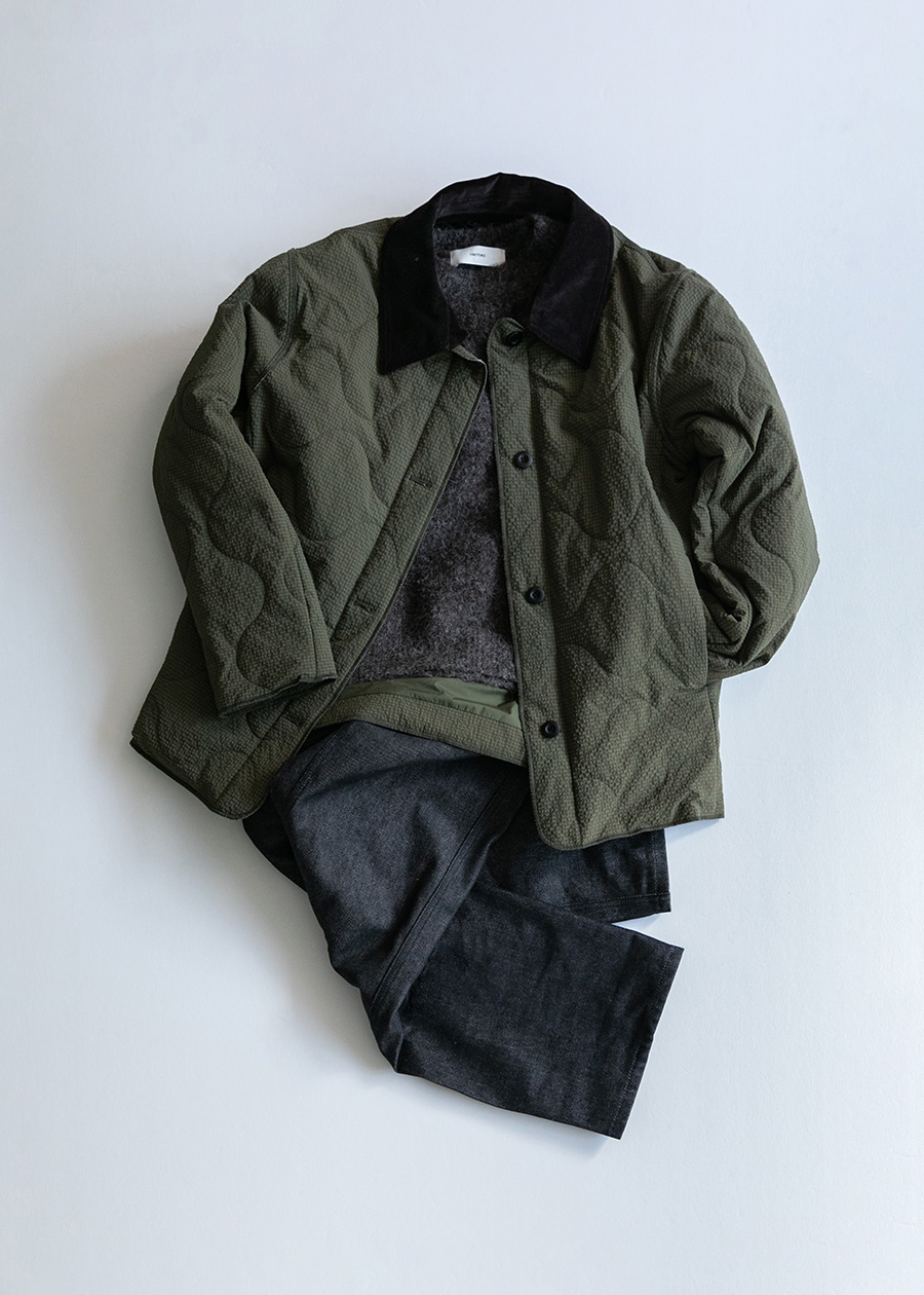 triple quilting jacket (reversible) | OHOTORO