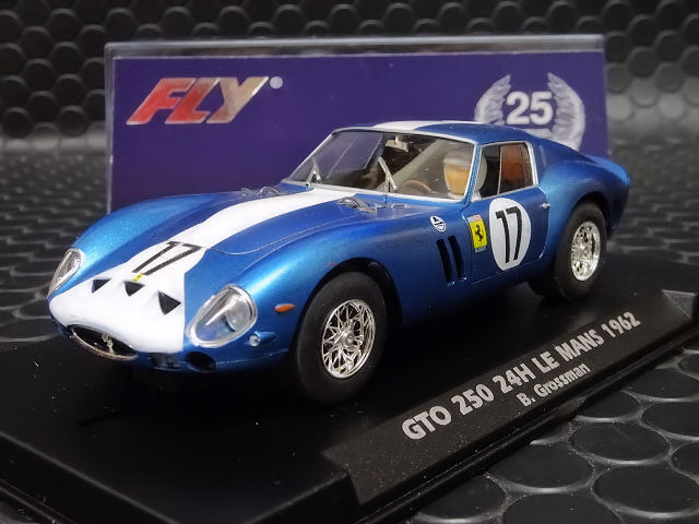 FLY 1/32 ｽﾛｯﾄｶ- A2503 ◇ Ferrari 250 GTO #17/B GROSSMAN. 24hr LE