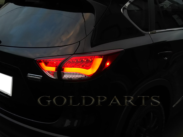 KE系 CX-5 ユーロスタイル ファイバーLEDテールランプ 【流れる