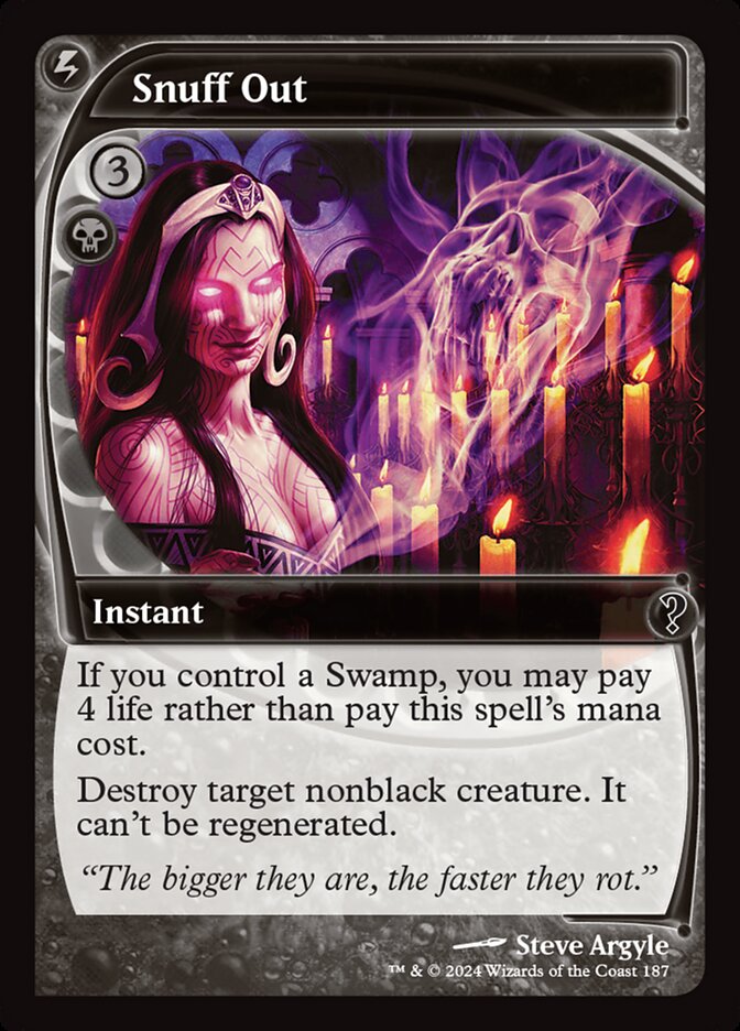 Snuff Out · Mystery Booster 2 (MB2) #187 · Scryfall Magic: The