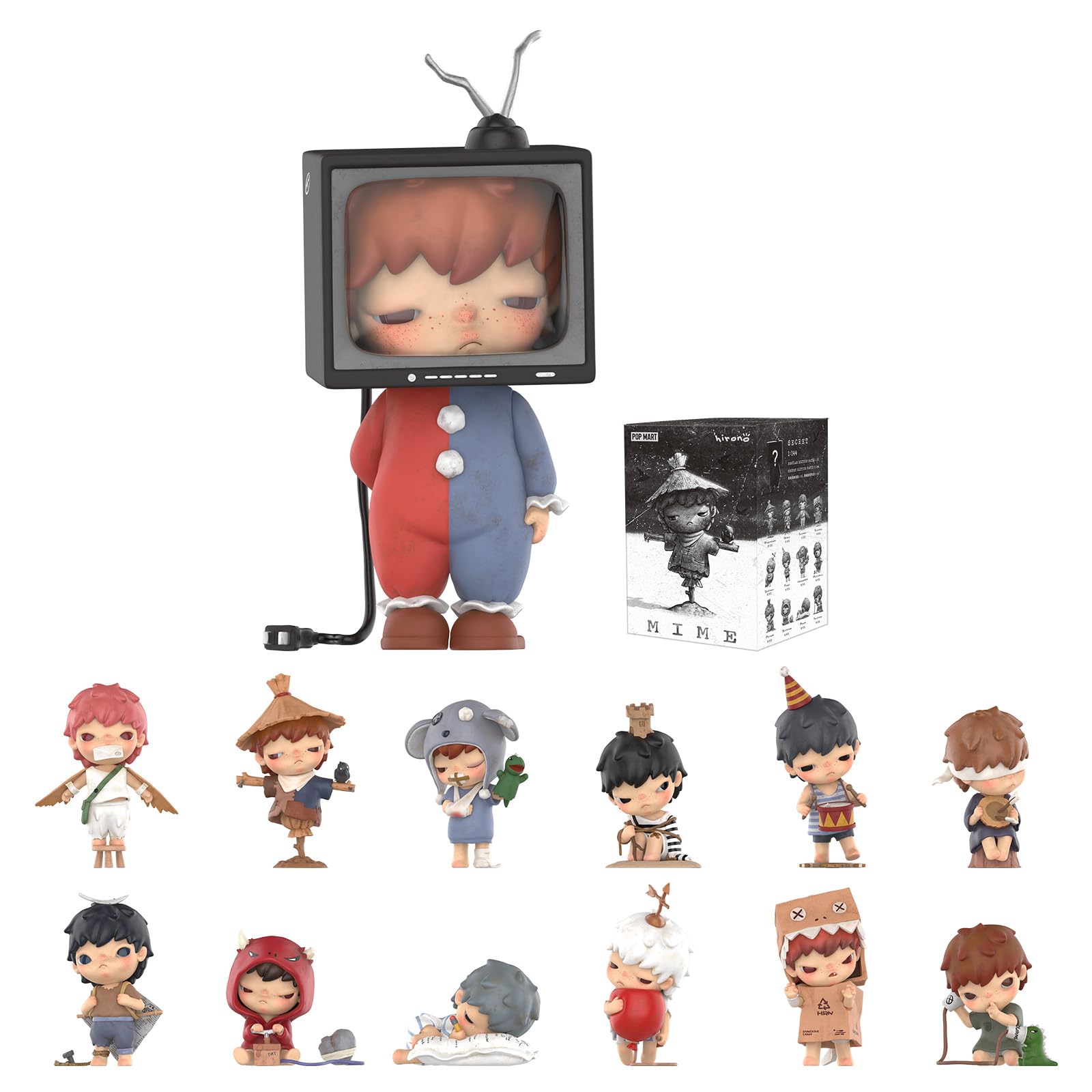 Brinquedo Colecionável Blind Box Figures Pop Mart Hirono Mime