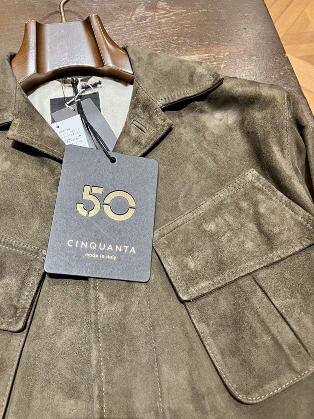 CINQUANTA〉スエードジャングルファティーグジャケットが嬉しい