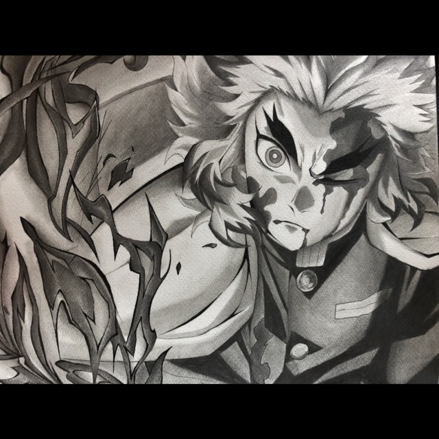 鬼滅の刃 (煉獄杏寿郎) 模写イラスト | SKIMA（スキマ）
