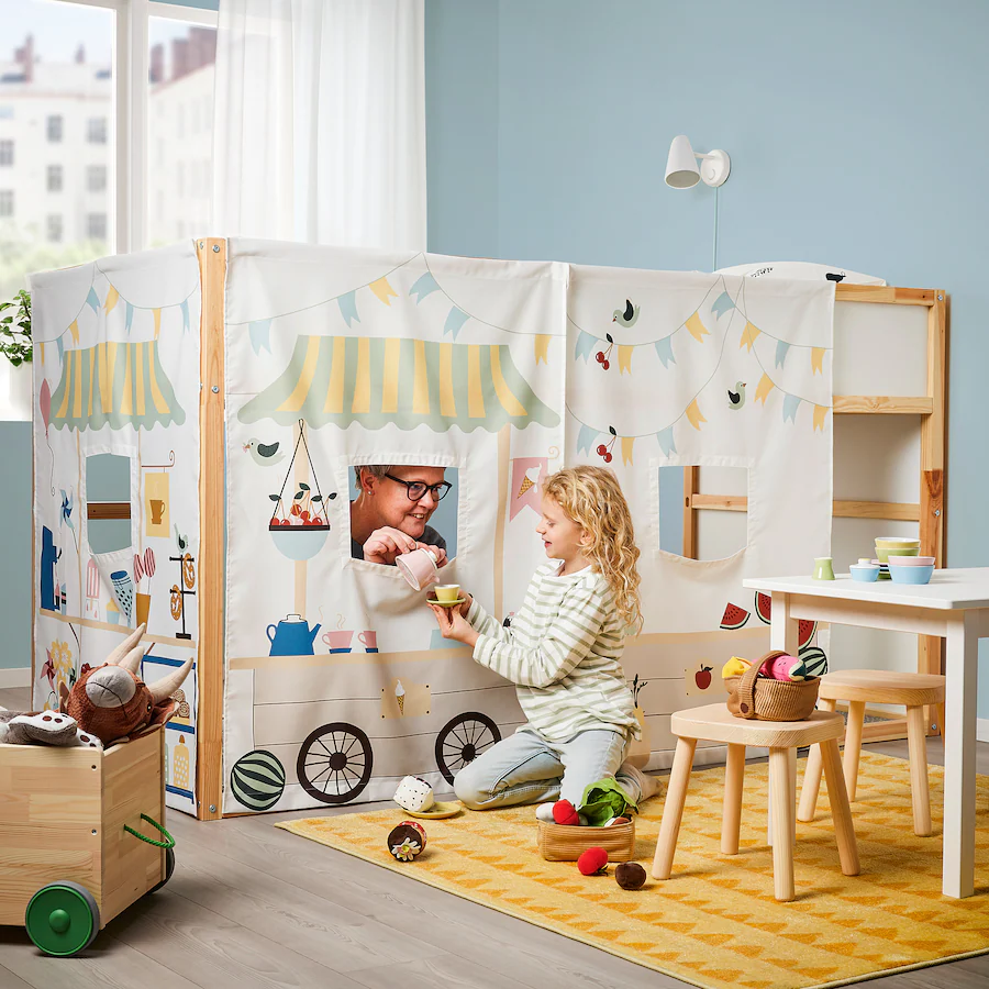IKEA:キューラ】2.5万円の子供用2段ベッドを色塗りカスタマイズ - 心も