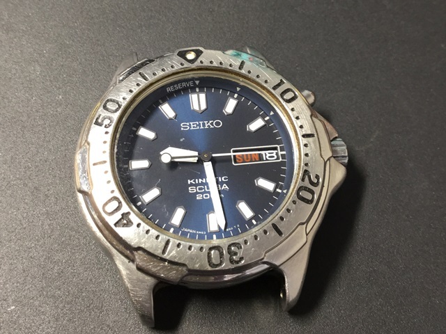 SEIKO KINETIC AIR DIVER'S 200m SCUBA 5M63-0B30（その1；分解編