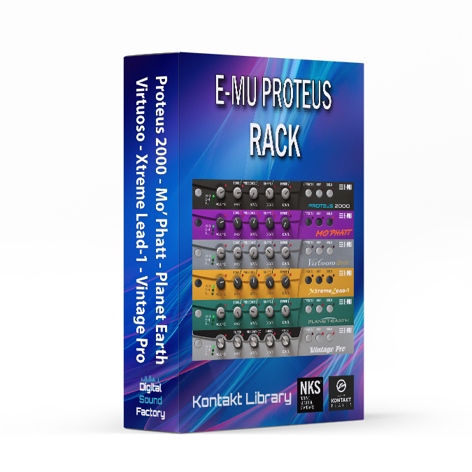 米国のDigital Sound Factory社の「E-MU Proteus Rack」: 無料Kontakt