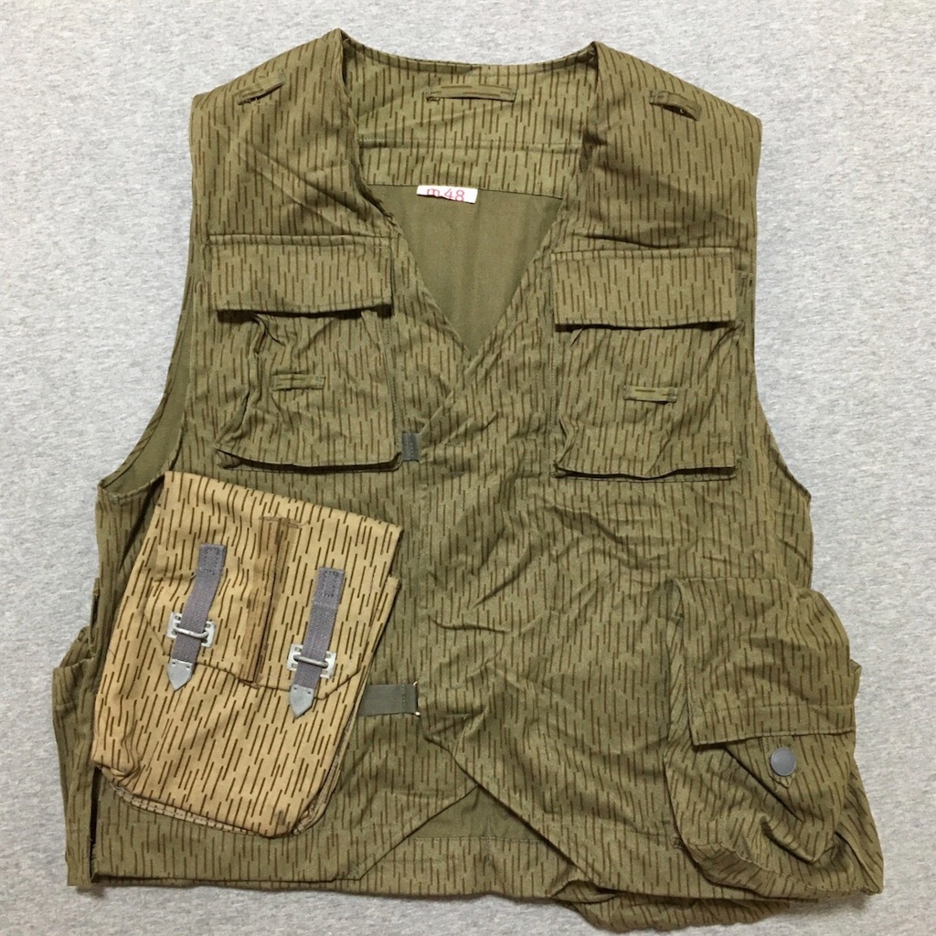 空挺専用装備です！【旧東ドイツの装備品】陸軍空挺迷彩特殊ベスト