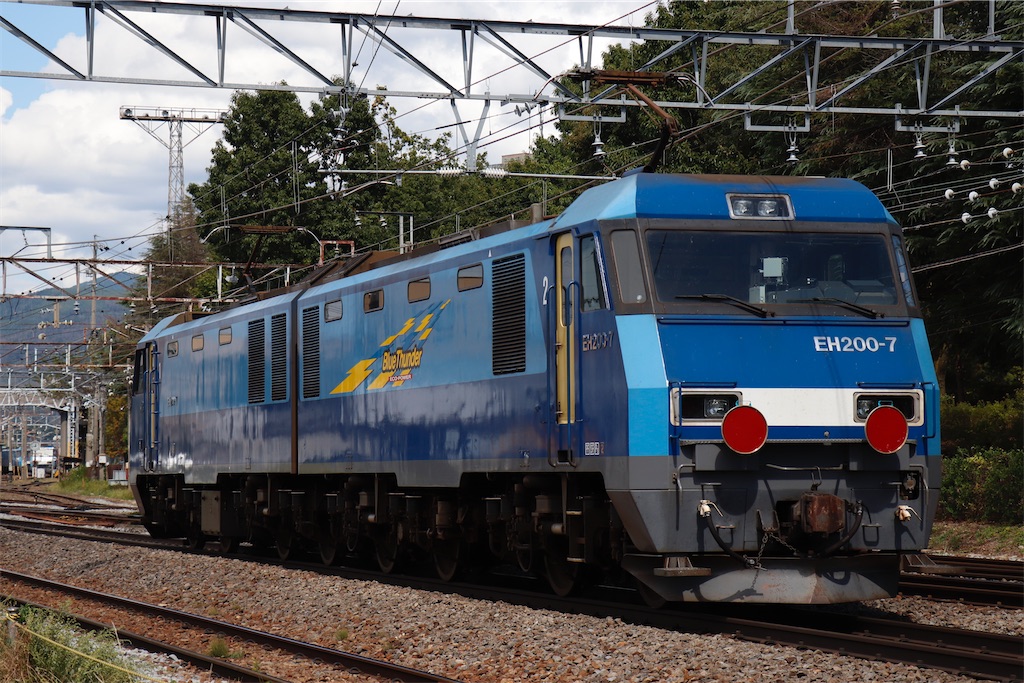 2083レ EH200-7 単機(反射板付き) - 特急上高地回遊81号