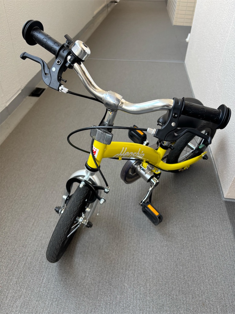 3歳半・4歳すぐ乗れてしまう「へんしんバイク2」が初自転車に