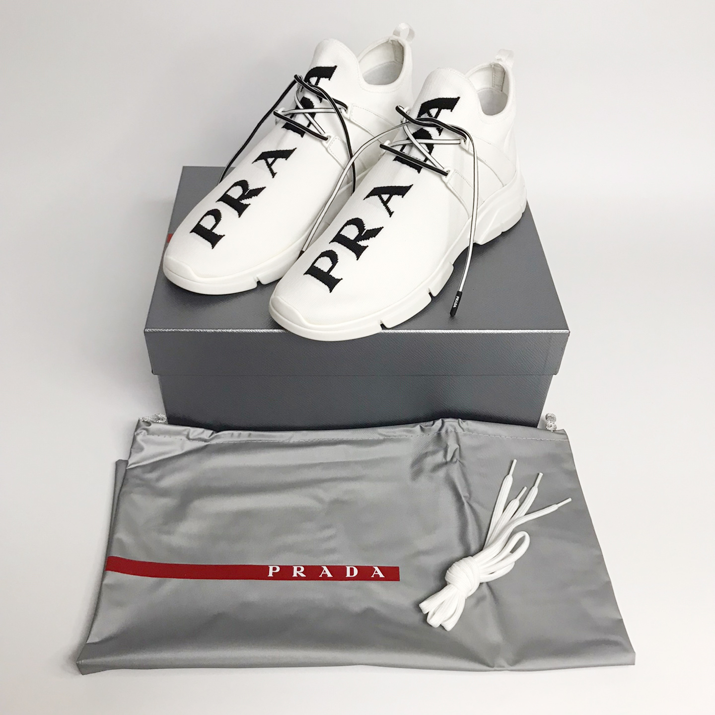 PRADA☆メンズ ロゴスニーカー_4E3492 3V98 F0964 (PRADA/スニーカー