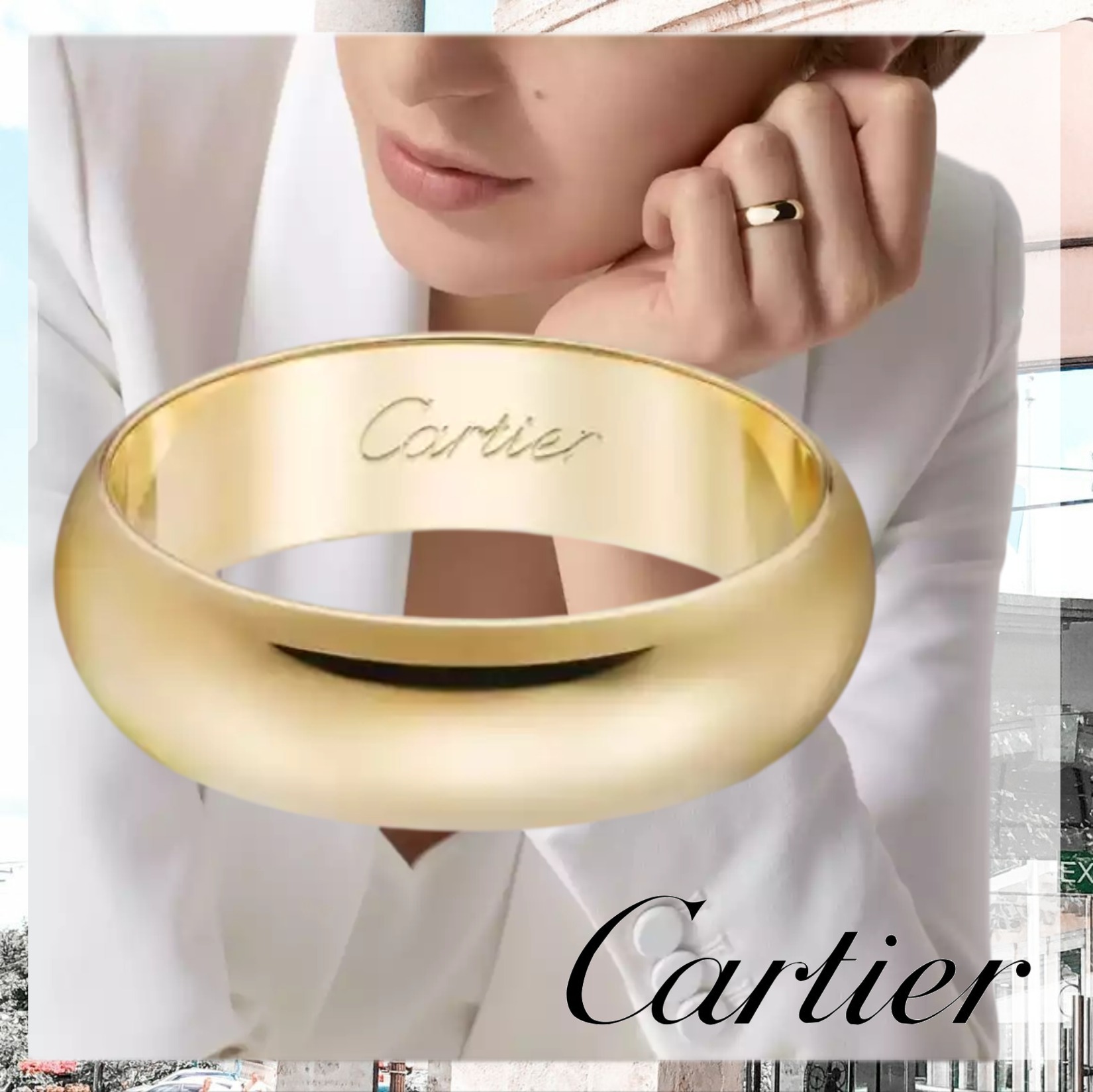 大人気☆すぐ届く！【カルティエ】1895 ウェディング リング 18K