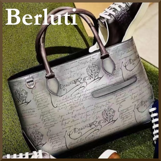 BERLUTI】トゥジュール ミニ ネオ スクリット トートバッグ (Berluti