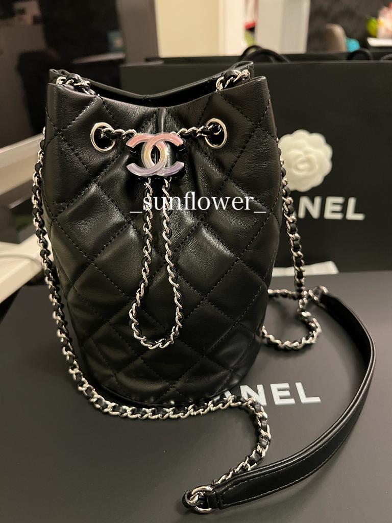 シャネル ネイル2本 巾着 CHANEL巾着型バッグ