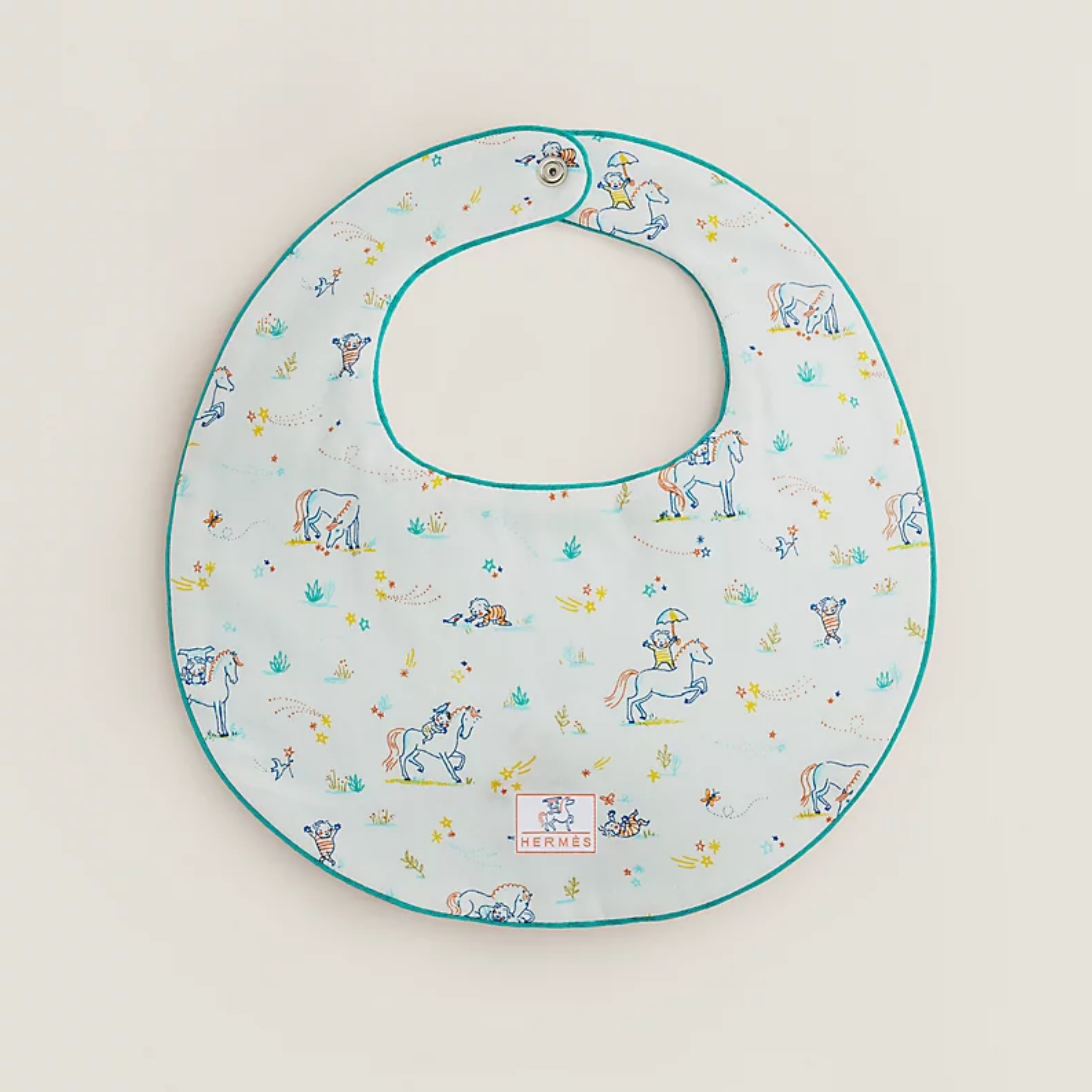 直営店【HERMES エルメス】Cabriole ラウンドビブ ベビー用品 (HERMES