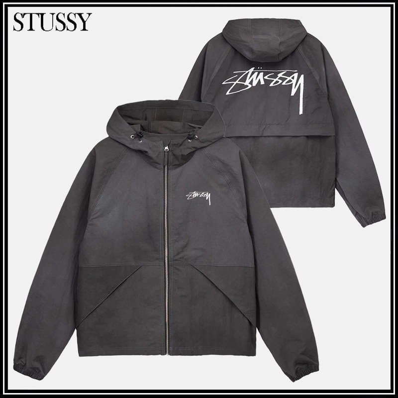 ☆STUSSY☆WAVE DYE BEACH SHELL ジャケット☆追跡可 (STUSSY/パーカー