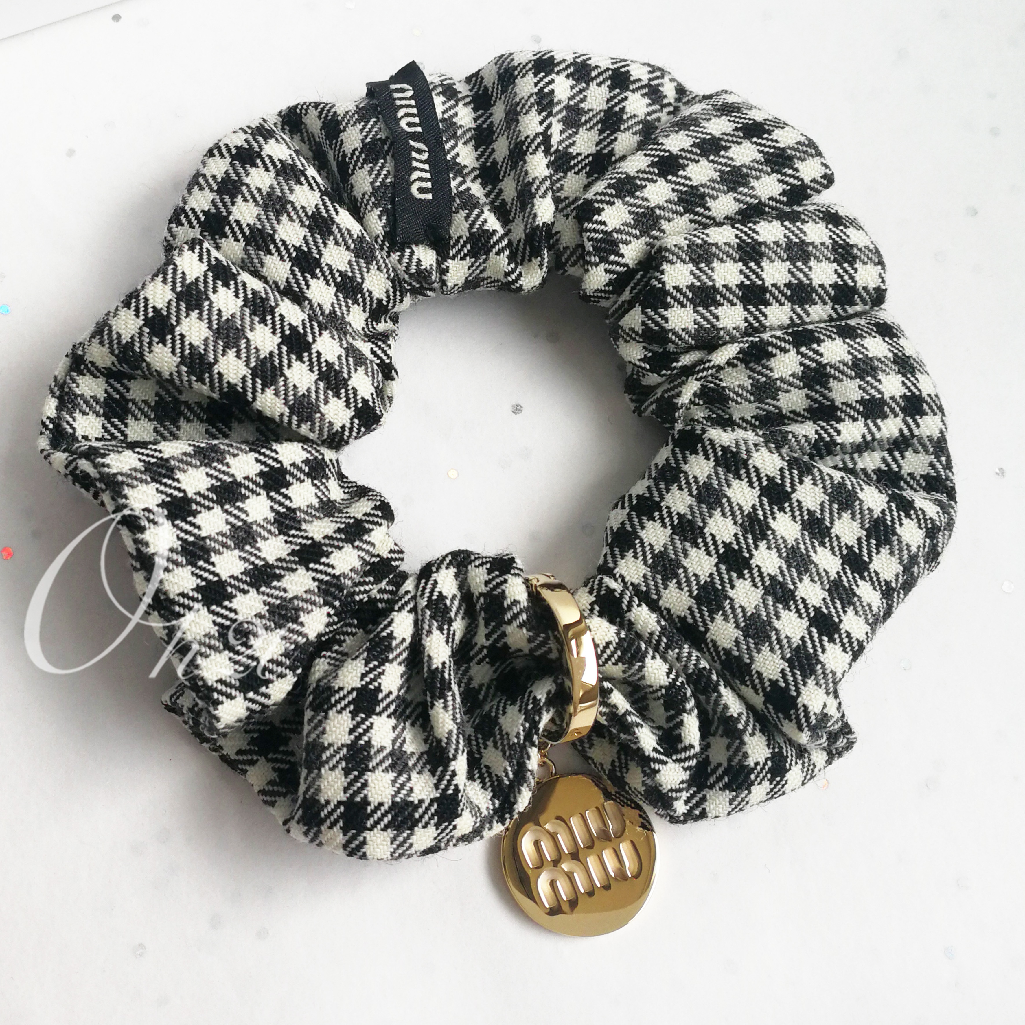 新品 miu miu シュシュ ウール ツイード♡ヘア ゴム 楽天市場】ミュウ