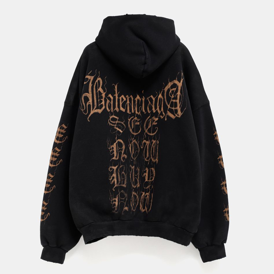 ☆BALENCIAGA HEAVY METAL OUTERWEAR ZIP-UP HOODIE パーカー
