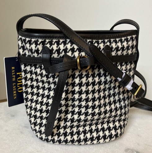 セールRalph Lauren Bellport千鳥格子バケットクロスボディー (Ralph