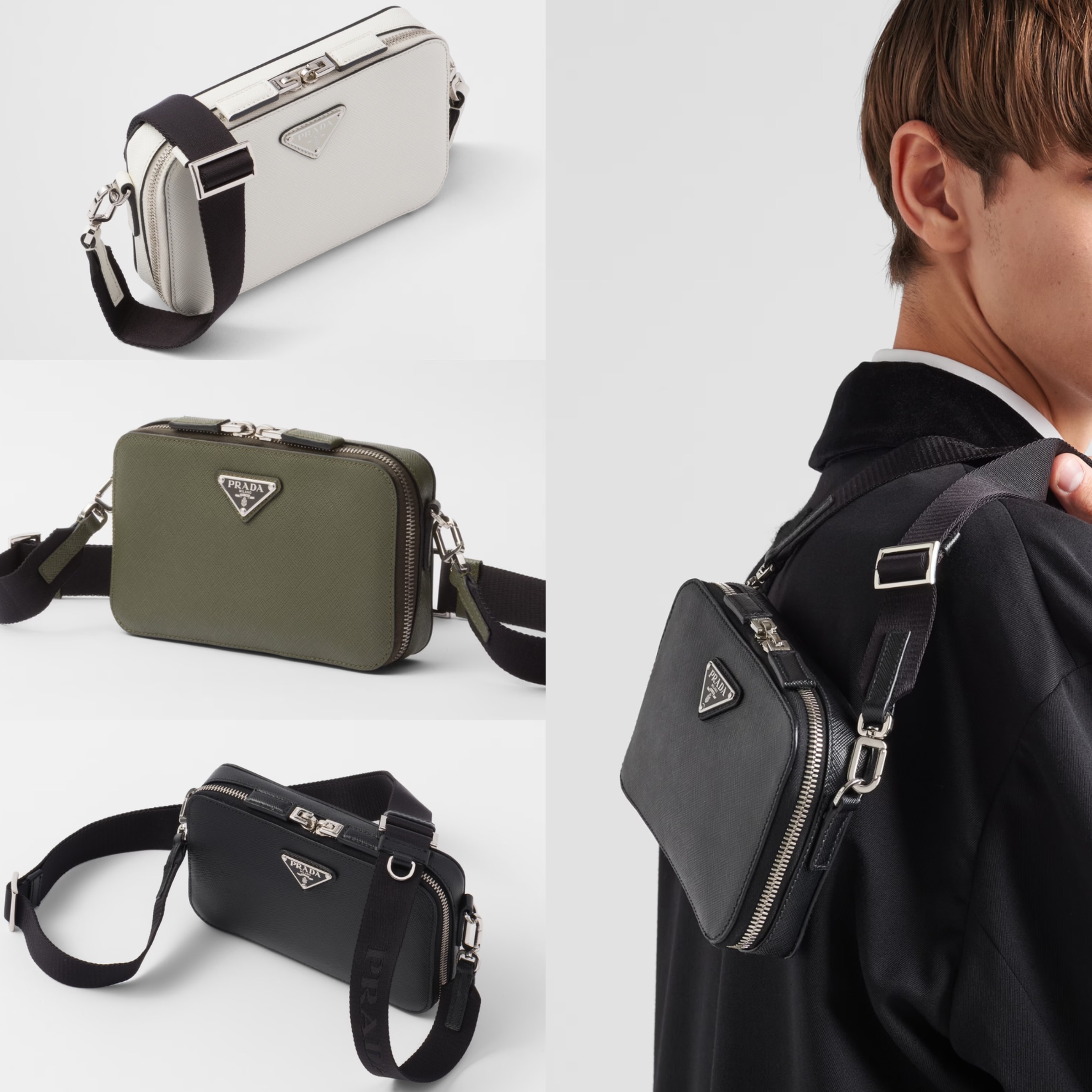 PRADA【入手困難】 ブリック☆サフィアーノレザー バッグ☆ (PRADA