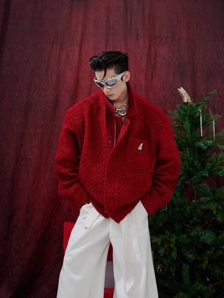 レッド（赤）系 L Argue Culture(アーギューカルチャー) フリース