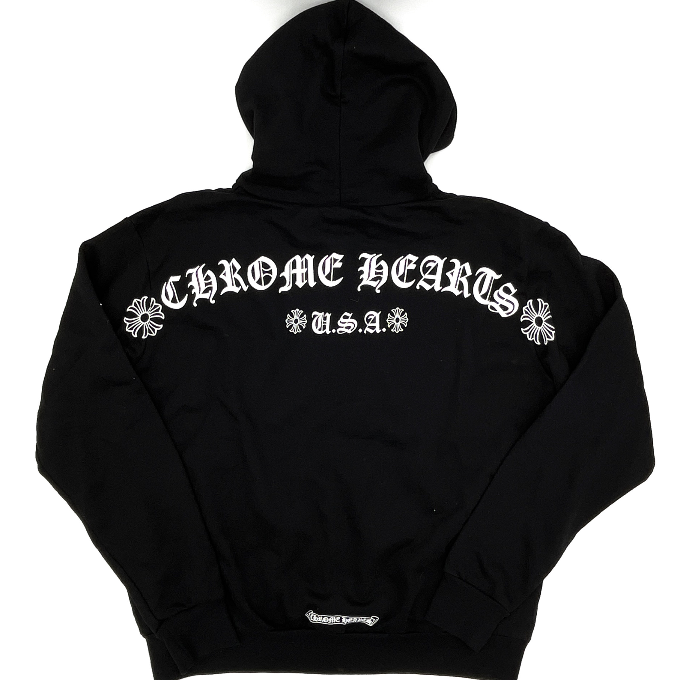 関税込 Chrome Hearts T-Bar USA Zip Up Hoodie フーディ (CHROME