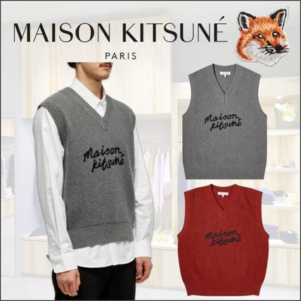 ニット MAISON KITSUNE(メゾンキツネ) ベスト・ジレ(メンズ