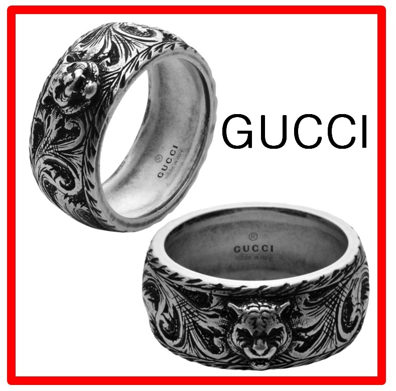 美品】GUCCI グッチ キャットヘッド マラカイト リング 19号 GUCCI