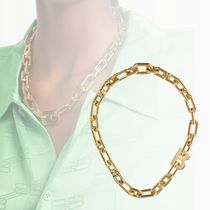 BALENCIAGA】チェーン ネックレス ロゴ ゴールド 送料込 (BALENCIAGA